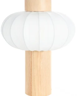 Bordlampe ABENS Træ Lysebrun