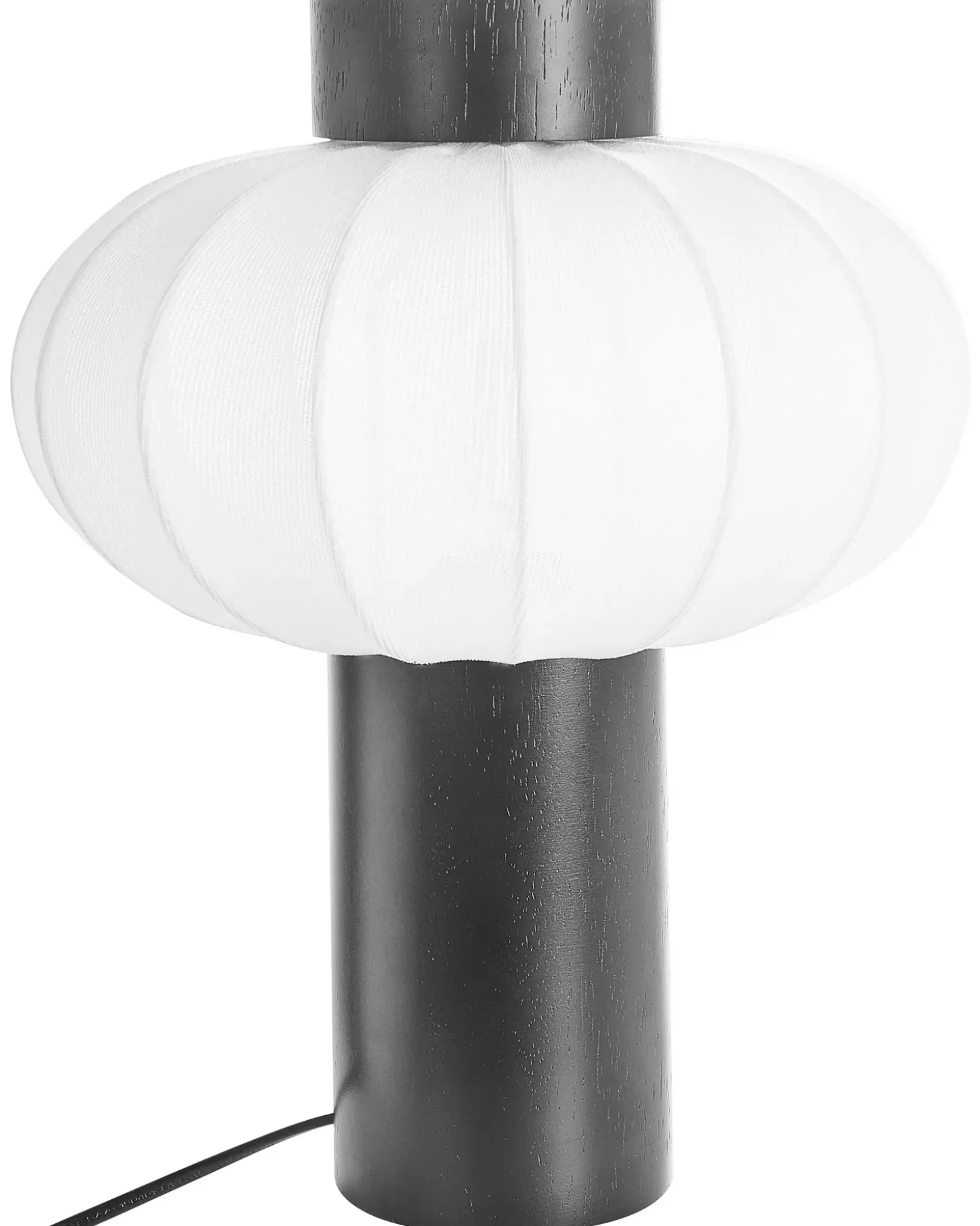 Bordlampe ABENS Træ Sort