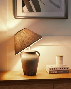 Bordlampe AGEFET Keramik Grå
