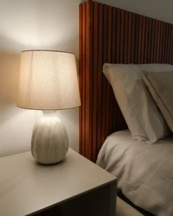 Bordlampe AGUAN Keramik Lys Beige