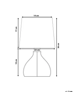 Bordlampe AGUEDA Brun/hvid