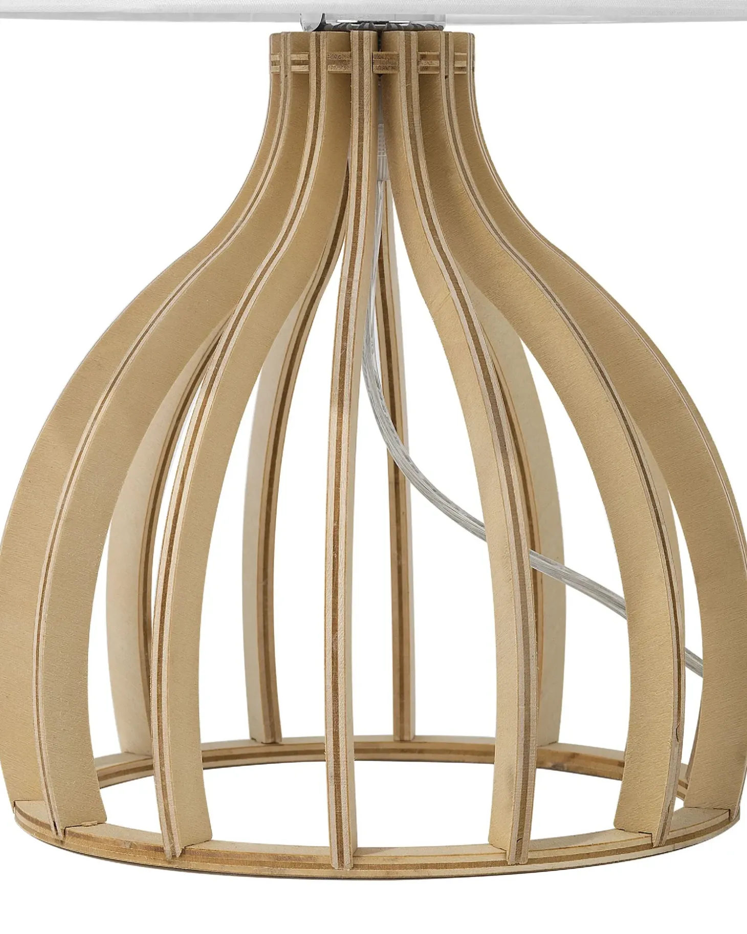 Bordlampe AGUEDA Brun/hvid