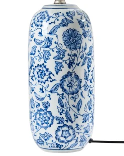 Bordlampe AIBONITO Porcelæn Hvid/blå