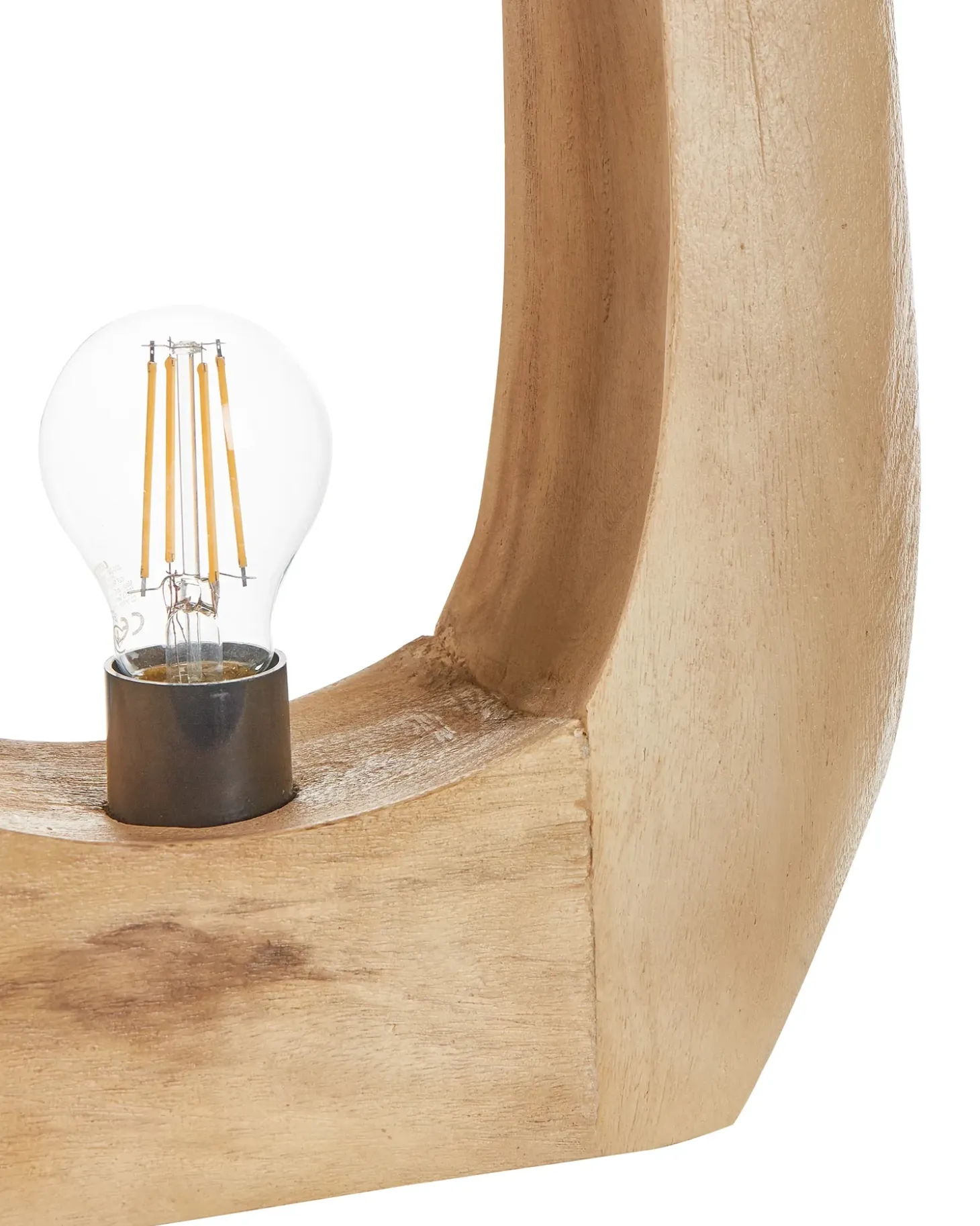 Bordlampe AJAY Mangotræ Lysebrun