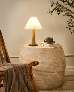 Bordlampe ALIGIDE Træ Naturlig