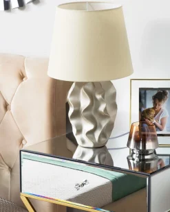 Bordlampe ALLIKA Keramik Guld