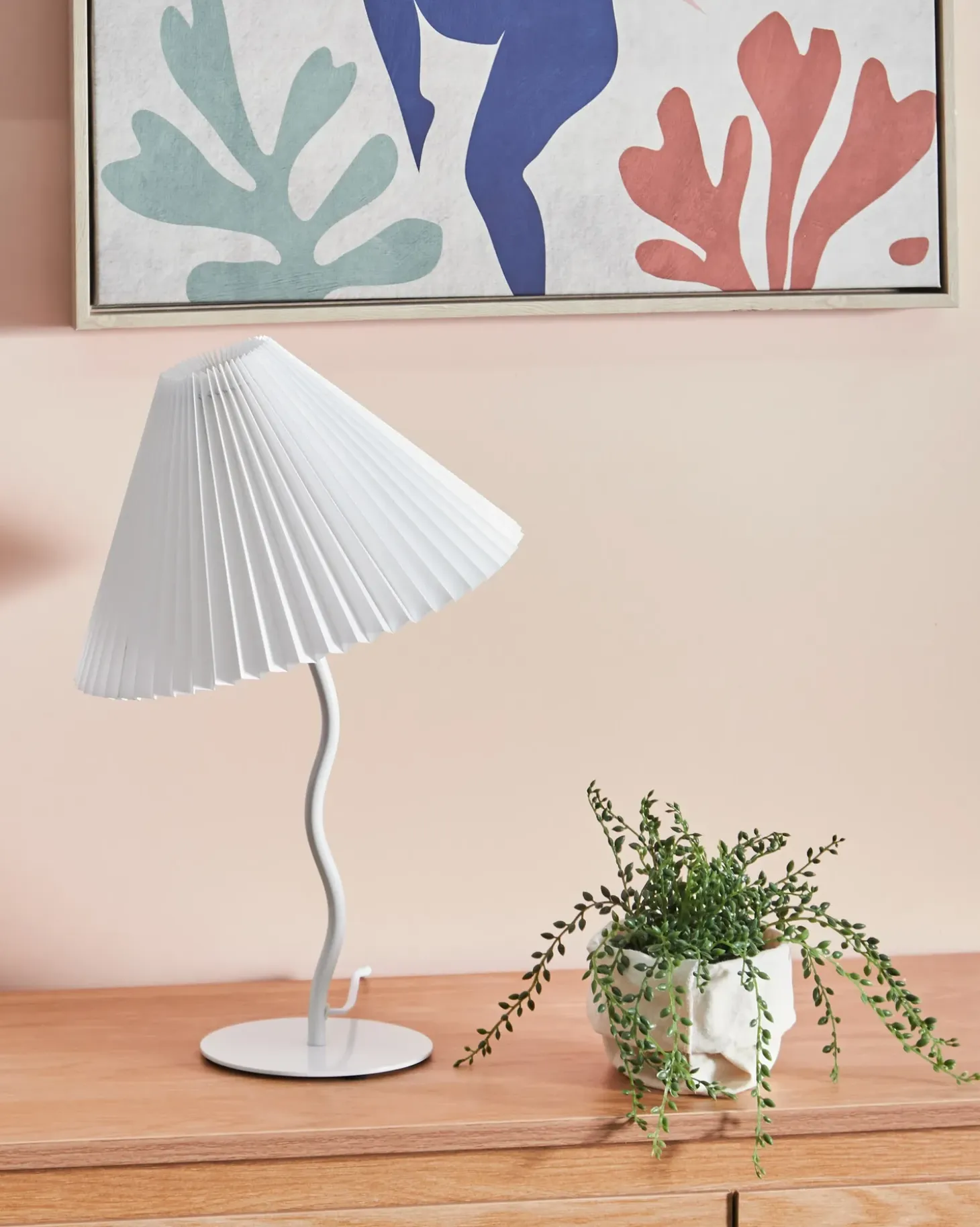 Bordlampe ALWERO Metal Hvid