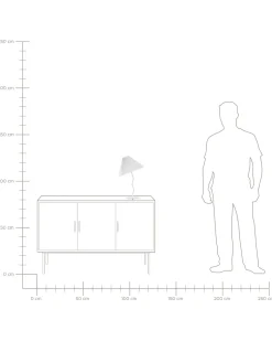 Bordlampe ALWERO Metal Hvid