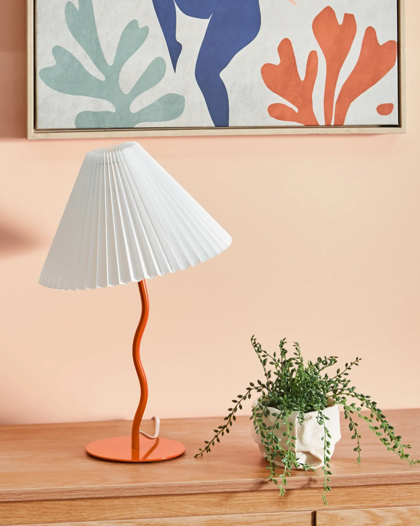 Bordlampe ALWERO Metal Orange