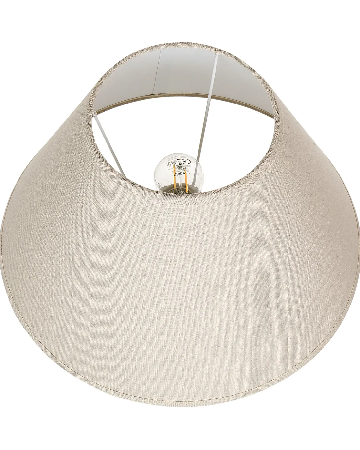 Bordlampe AMBLO Keramik Cremehvid