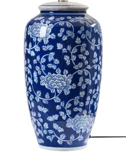 Bordlampe ANGELES Porcelæn Blå
