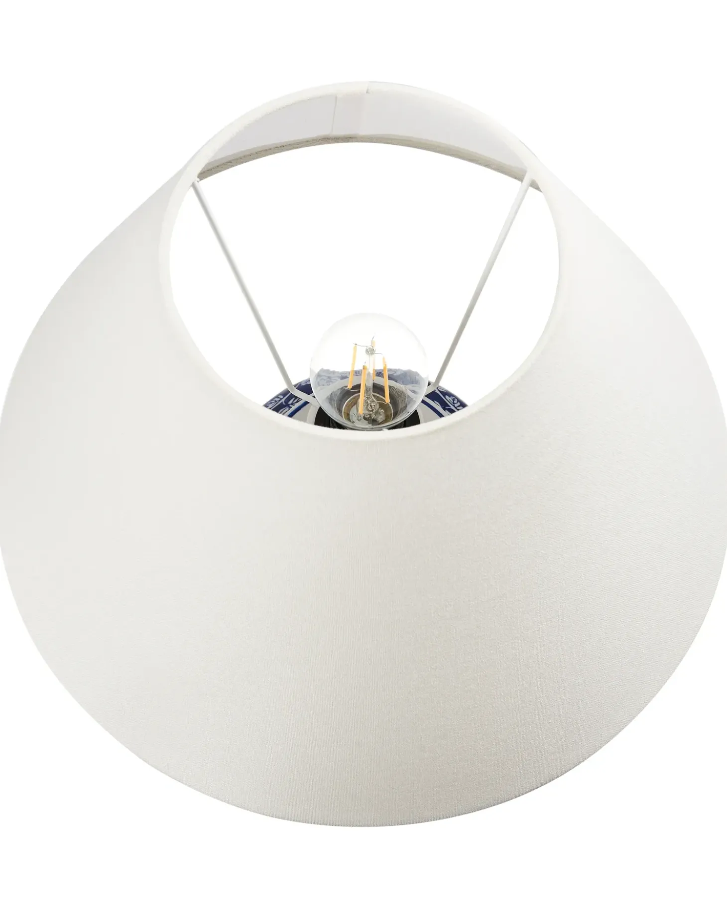 Bordlampe ANGELES Porcelæn Blå