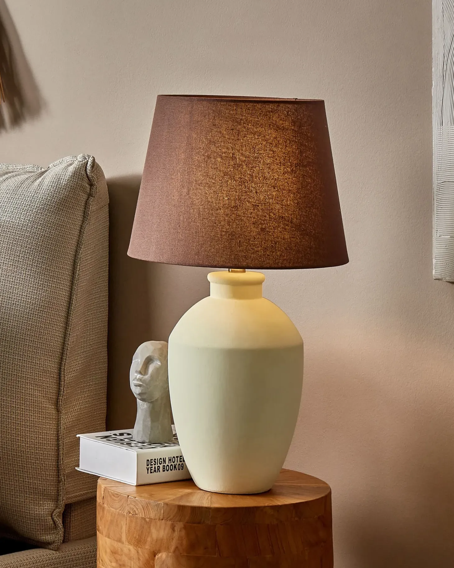 Bordlampe ARCOS Keramik Hvid