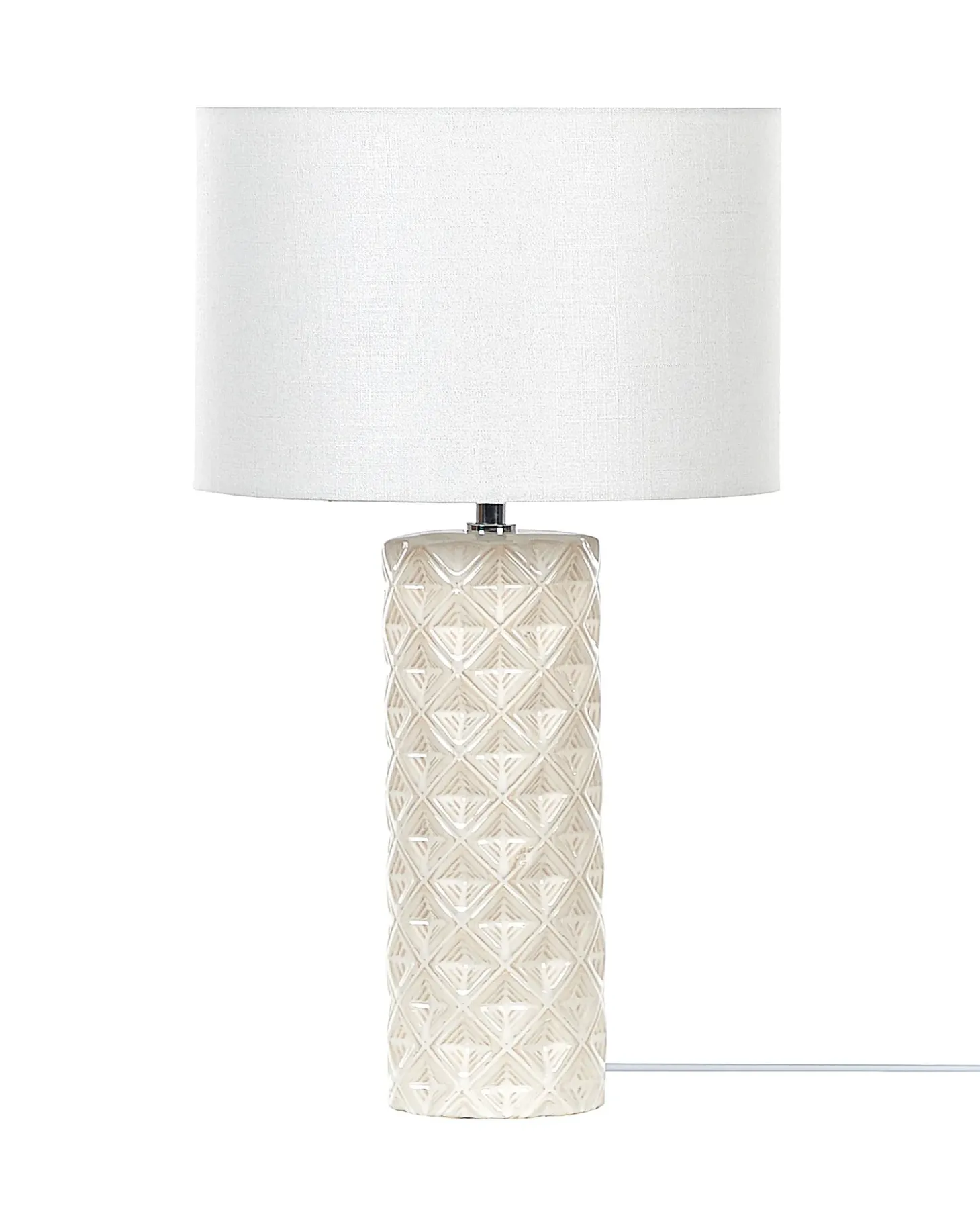 Bordlampe BALONNE Keramik Lys Beige