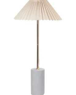Bordlampe BALUARTE Kunstlinned Beige