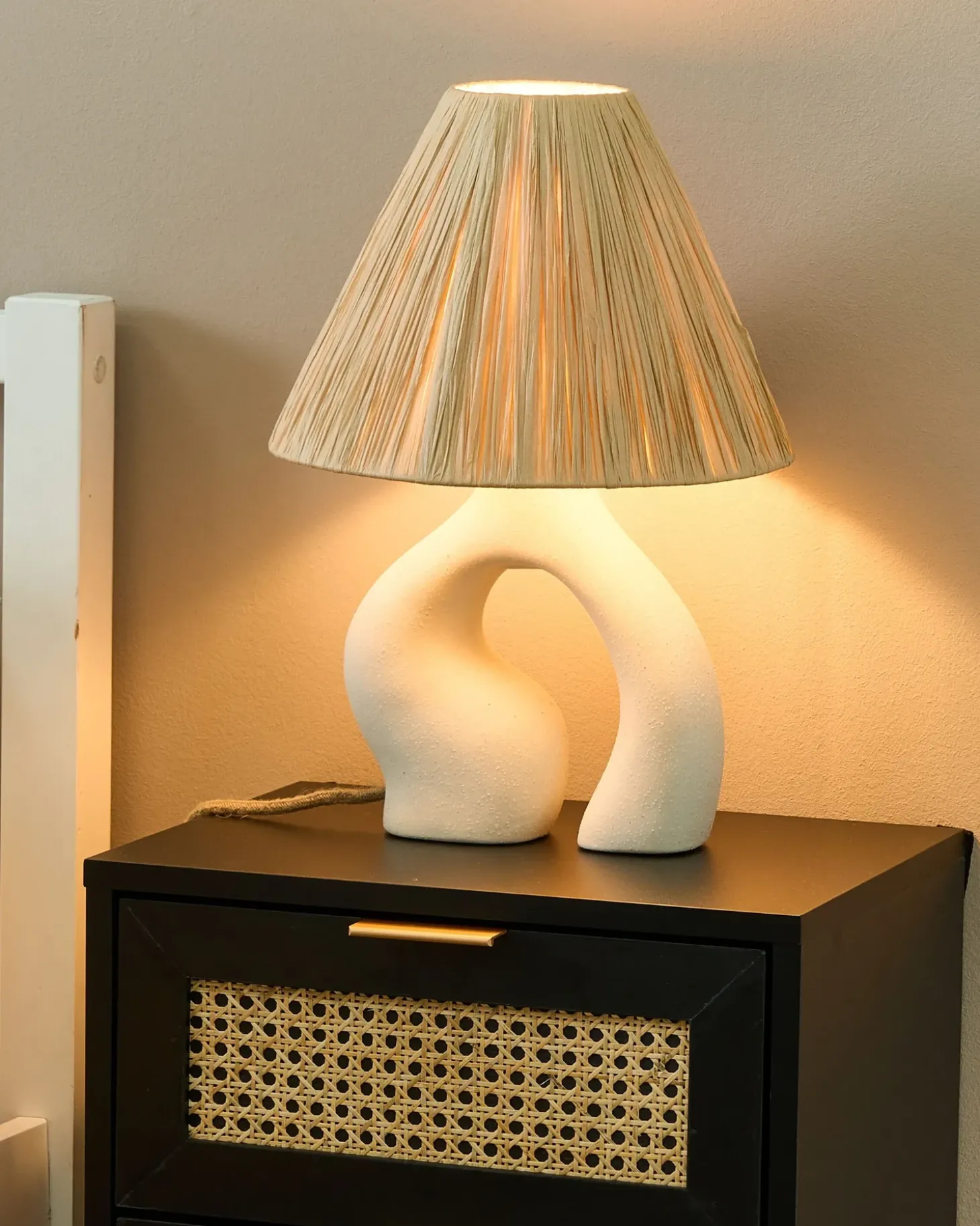 Bordlampe BARBAS Keramik Naturlig