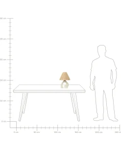 Bordlampe BARBAS Keramik Naturlig