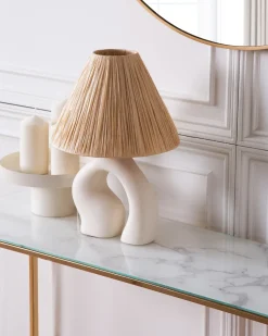 Bordlampe BARBAS Keramik Naturlig