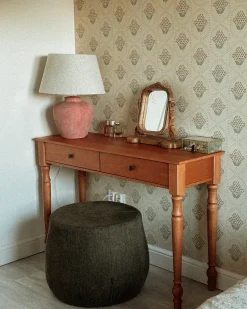 Bordlampe BARTON Keramik Brun