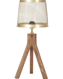 Bordlampe BEKI Mangotræ Brun