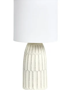 Bordlampe BELIHUL Keramik Cremehvid