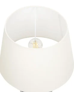 Bordlampe BELUSO Porcelæn Hvid/blå