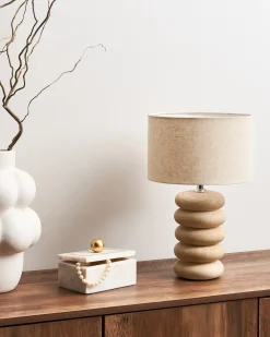 Bordlampe BETWA Mangotræ Lysebrun