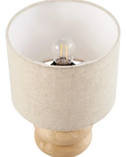 Bordlampe BETWA Mangotræ Lysebrun