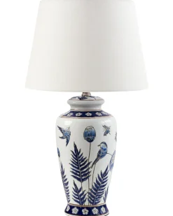 Bordlampe BIJELA Porcelæn Hvid/blå