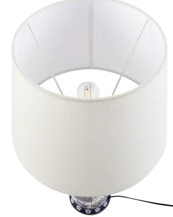 Bordlampe BIJELA Porcelæn Hvid/blå