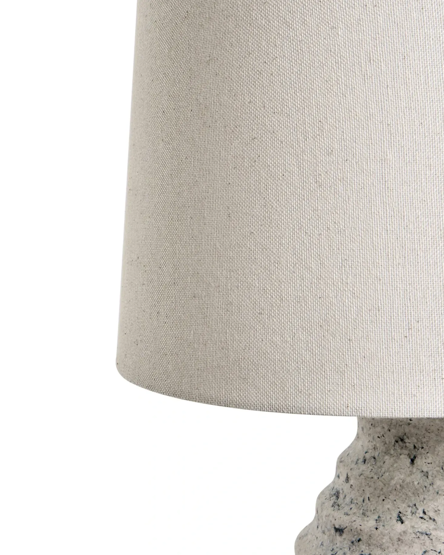 Bordlampe BILLY Keramik Cremehvid