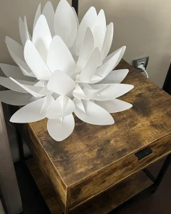 Bordlampe Blomst MUSONE Hvid