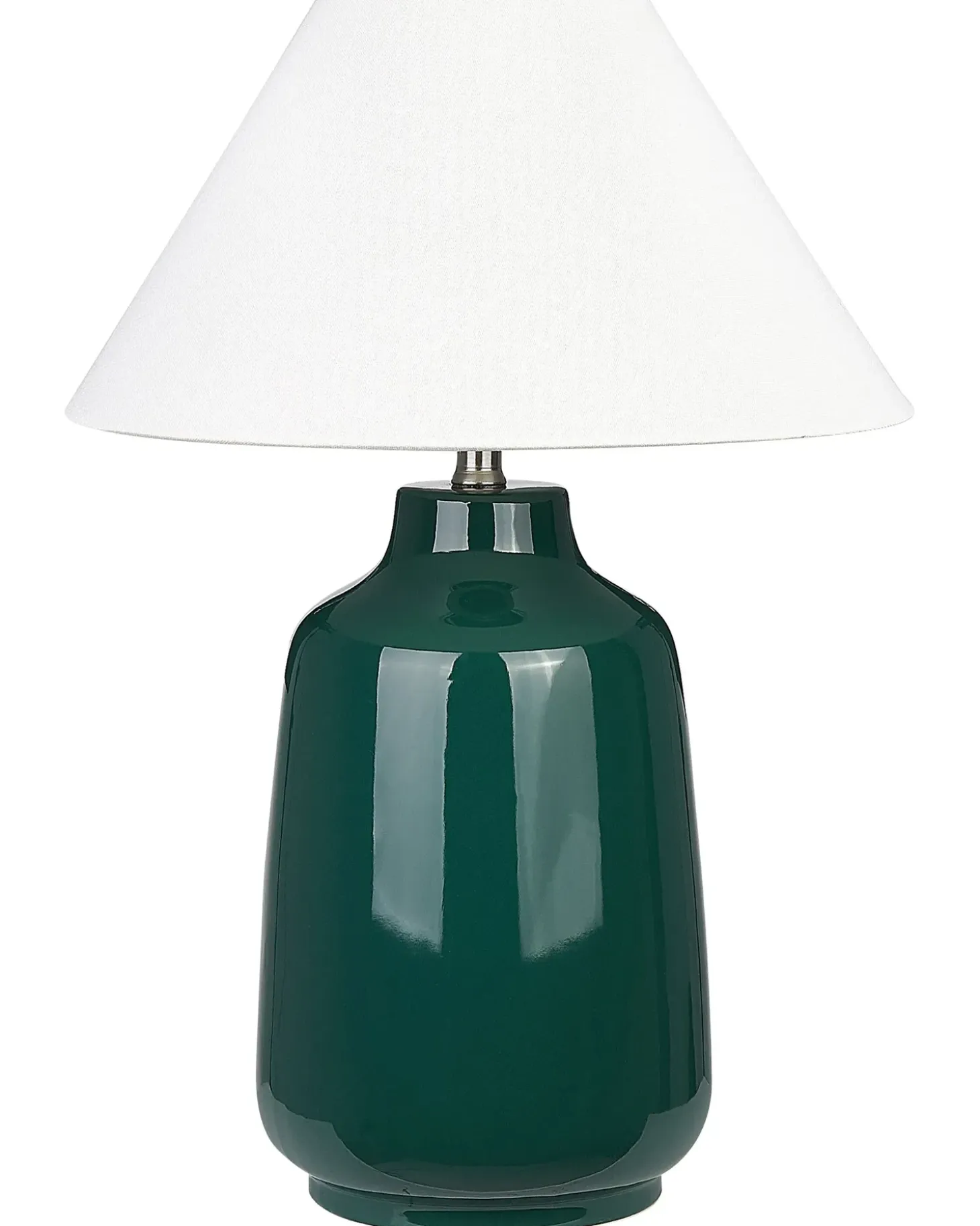 Bordlampe CARETA Keramik Mørkegrøn