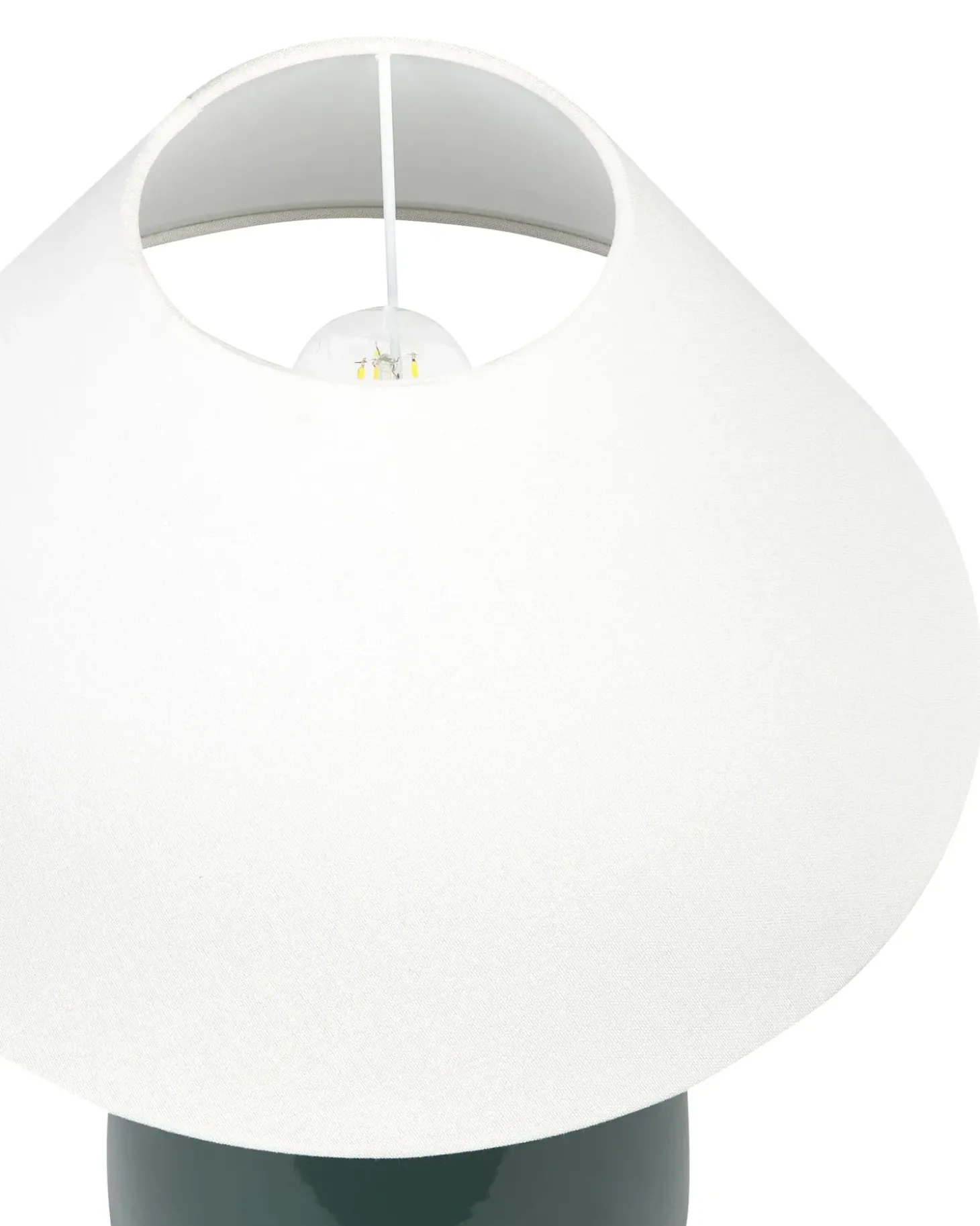 Bordlampe CARETA Keramik Mørkegrøn