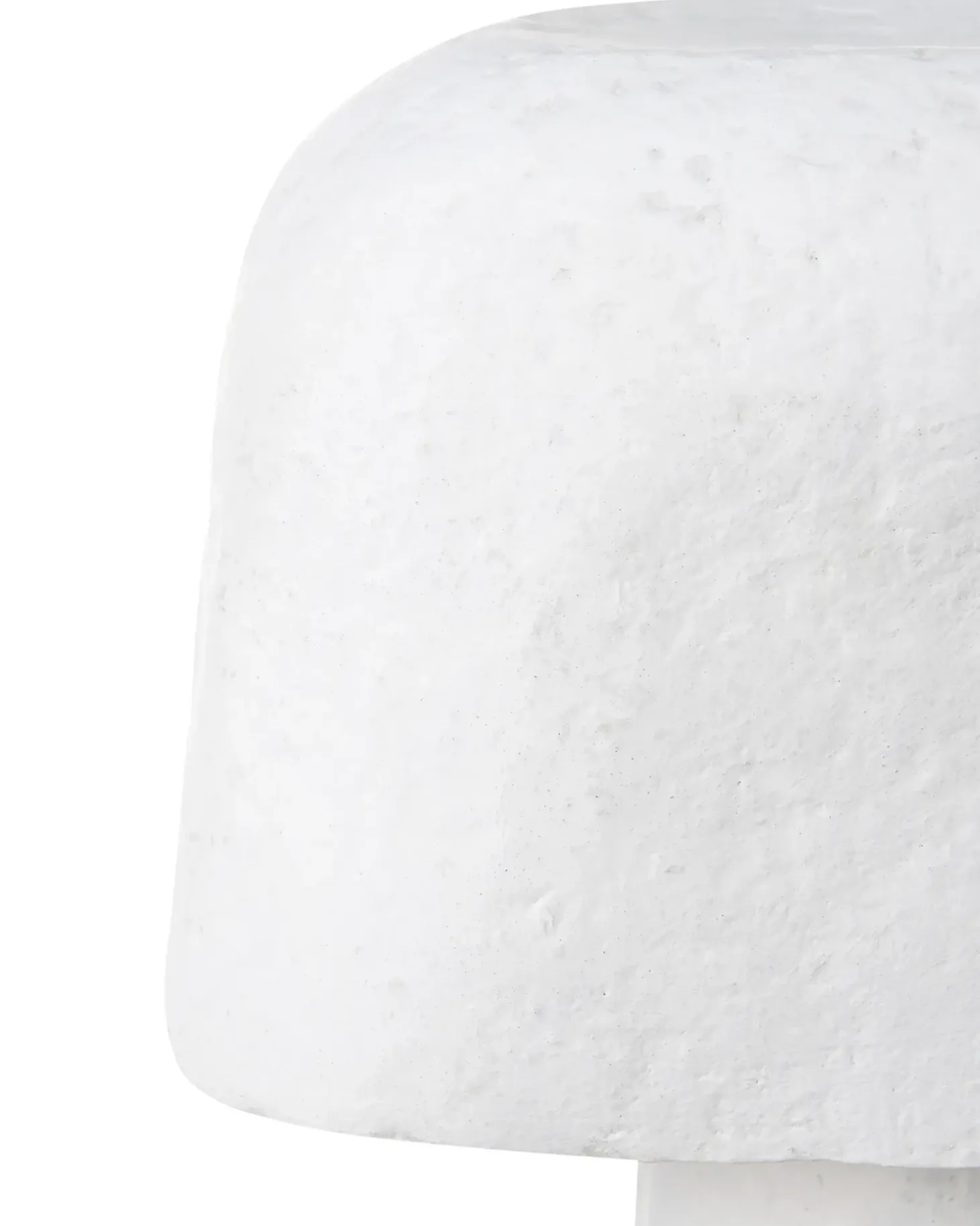 Bordlampe CARRASCO Papmaché Hvid