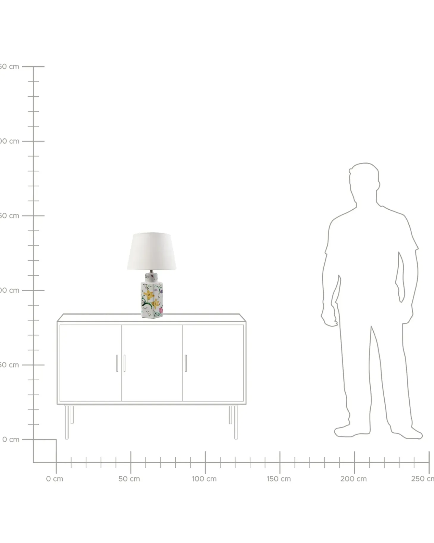 Bordlampe CAVADO Porcelæn Hvid
