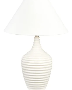 Bordlampe CELESTE Keramik Beige