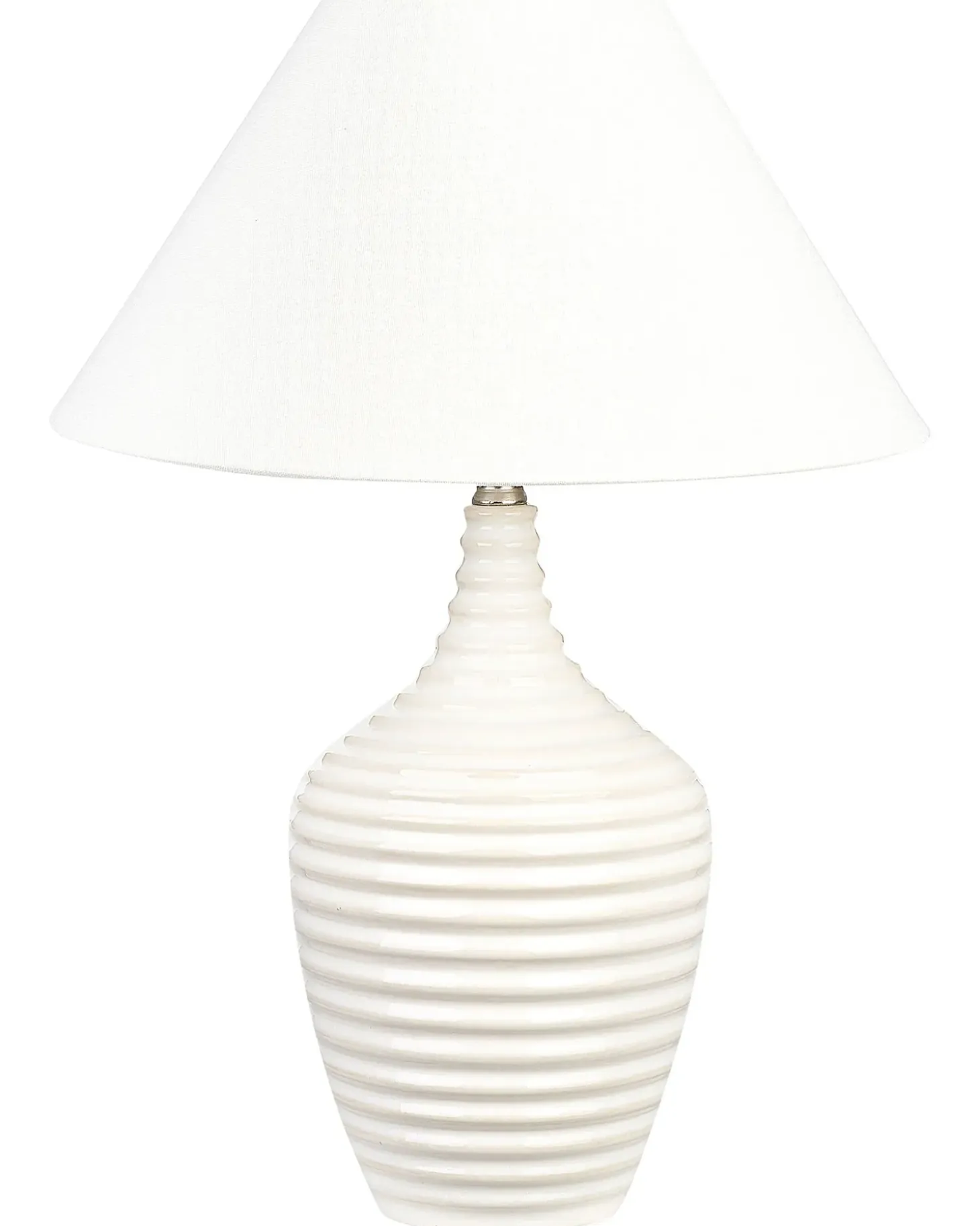 Bordlampe CELESTE Keramik Beige
