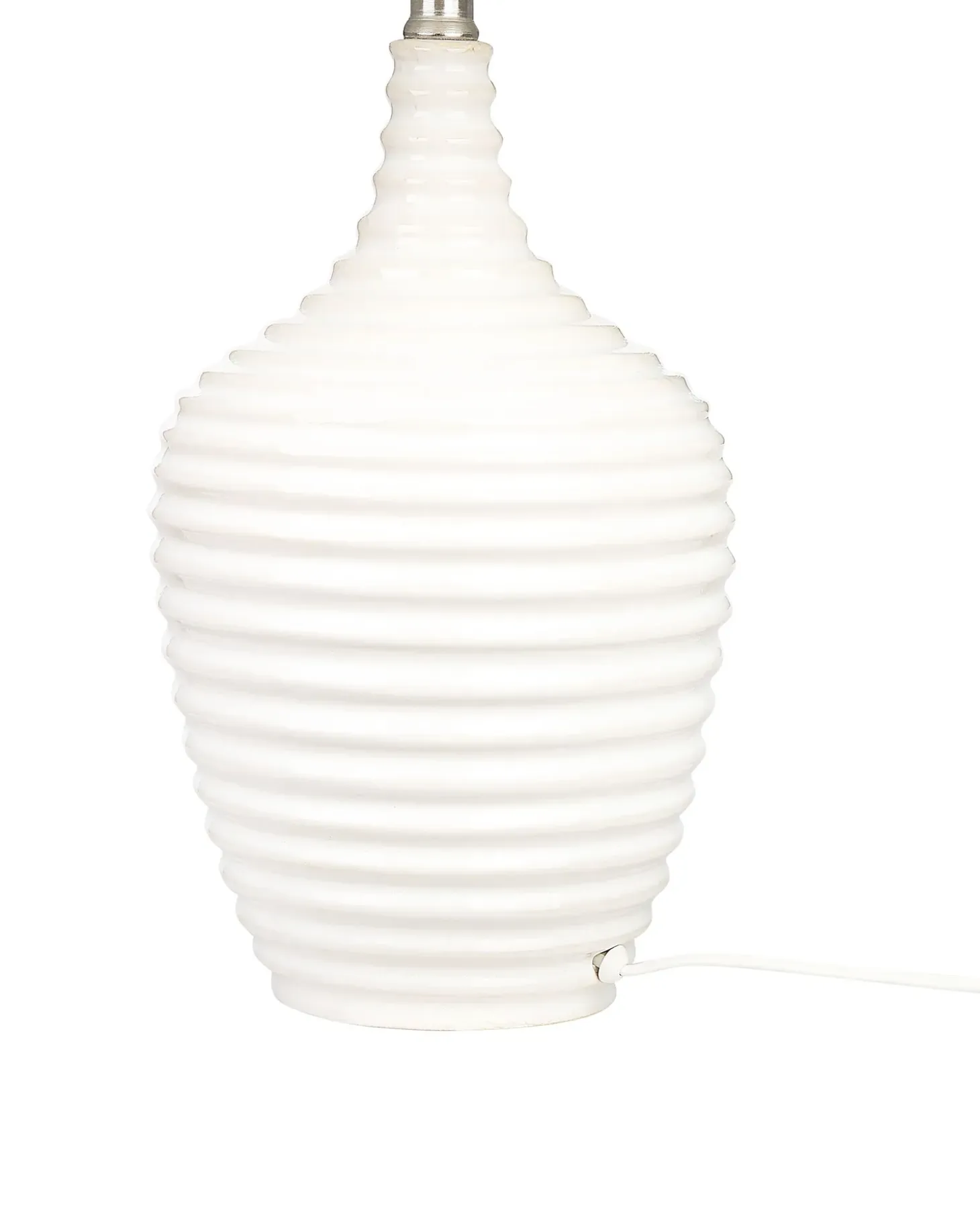 Bordlampe CELESTE Keramik Beige