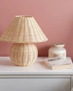 Bordlampe CINDER Rattan Naturlig