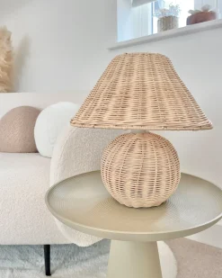 Bordlampe CINDER Rattan Naturlig