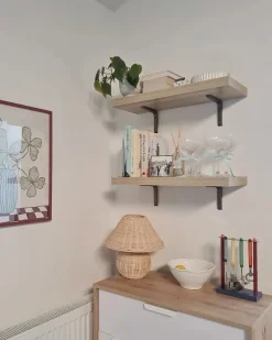 Bordlampe CINDER Rattan Naturlig