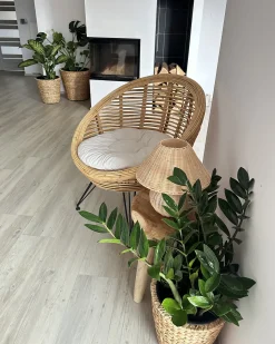 Bordlampe CINDER Rattan Naturlig