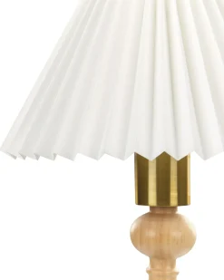 Bordlampe COOKS Egetræ Lysebrun/hvid