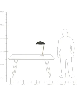 Bordlampe DANTO Metal Sort