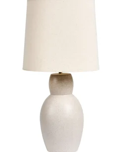 Bordlampe DEDURU Keramik Beige