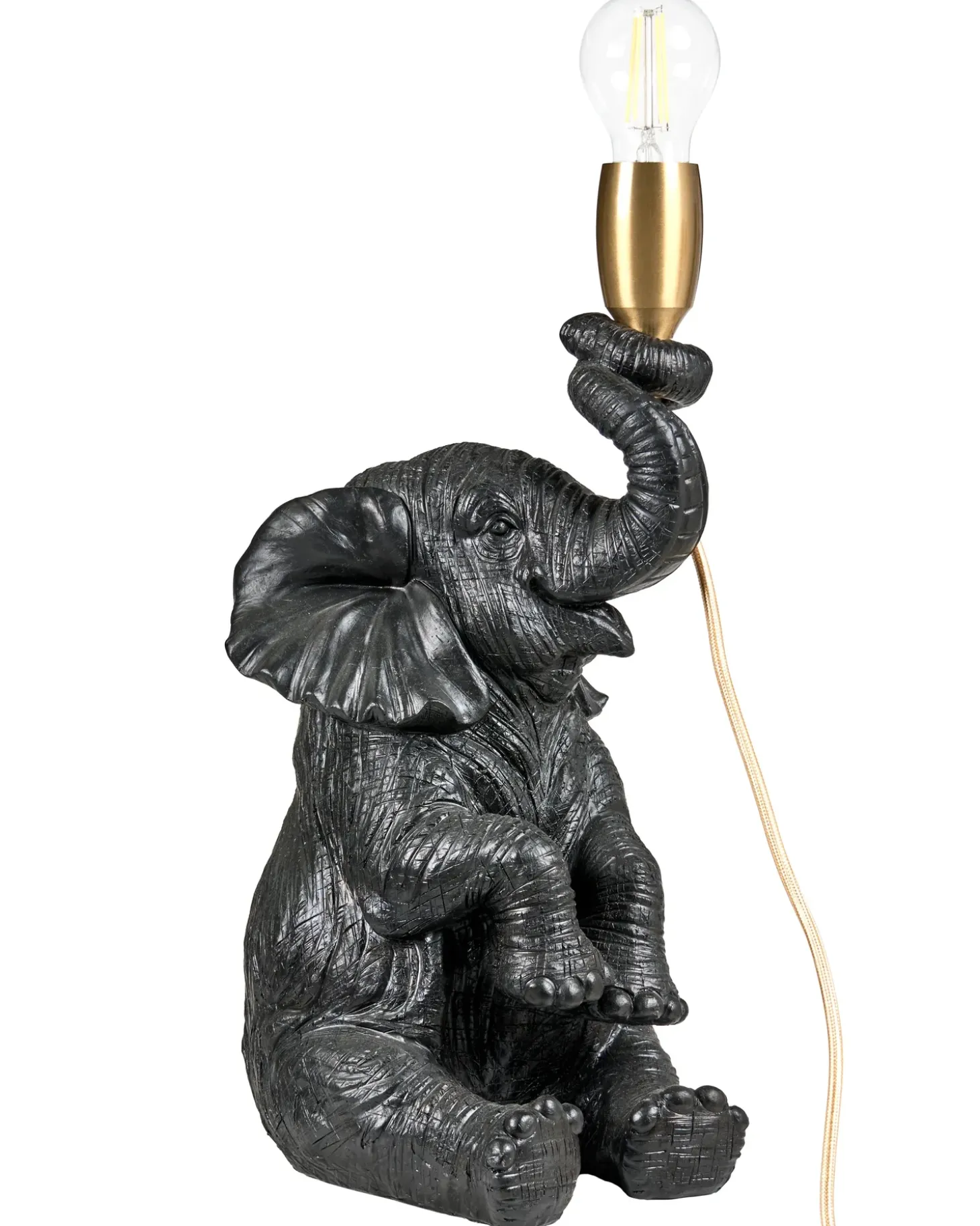 Bordlampe Elefant FORTUNA Sort