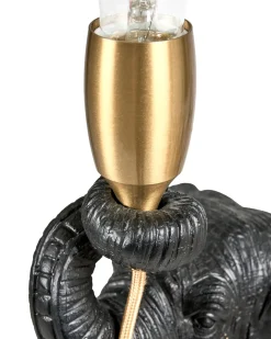 Bordlampe Elefant FORTUNA Sort