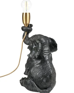 Bordlampe Elefant FORTUNA Sort