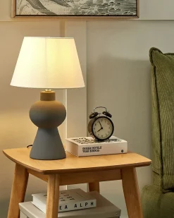Bordlampe FABILOS Keramik Grå